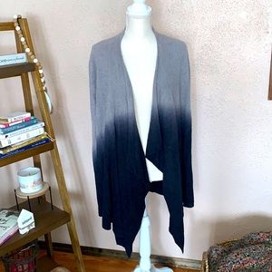 Barefoot Dreams ombré open front cardigan